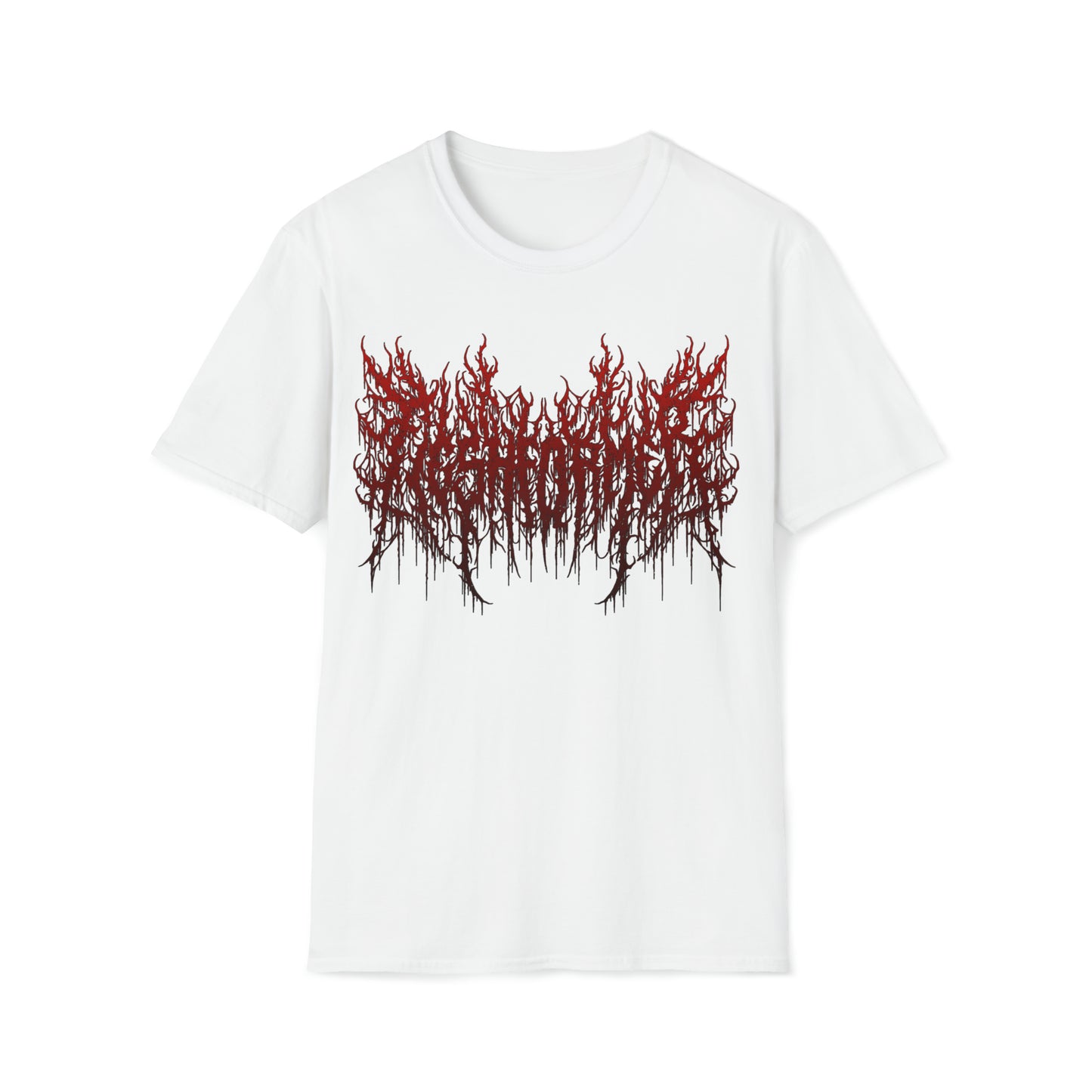 Flesh Former White T Shirt Red Logo